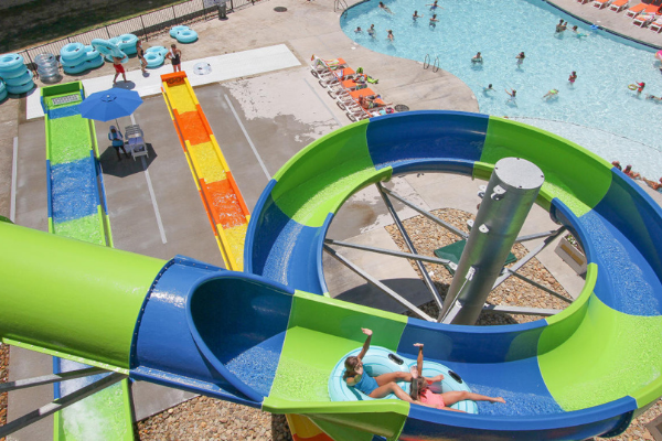 Country cascades water slide