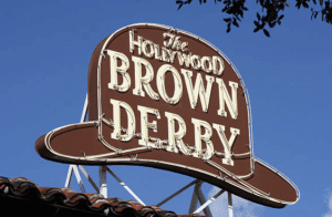 the Hollywood brown derby sign